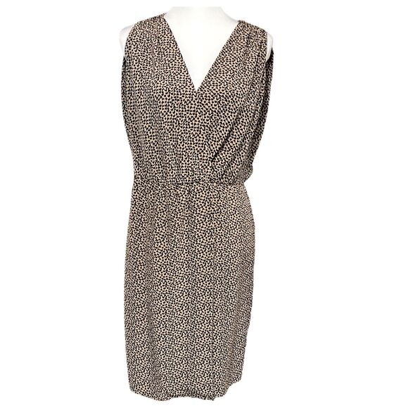 L’AGENCE Tan & Black Mini Heart Print Sleeveless Dress – Size 6 (NO BELT) - Picture 1 of 14